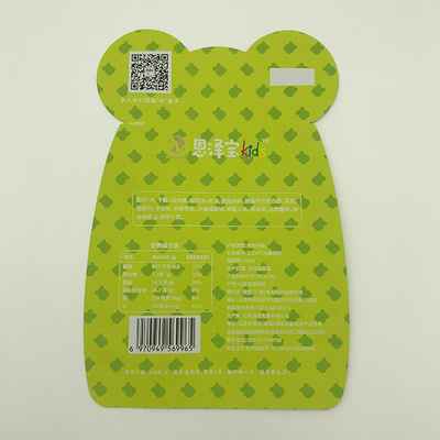 80g VMPET Özel Şekilli Plastik Torbalar Fermuarlı Kese Kalıp Kesim
