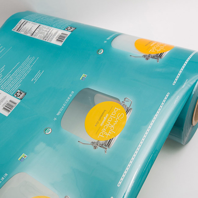 100um 560mm Kolay Peel Baskılı Kapak Filmi PA PE Plastik Tepsi Termoform için 8 Renk