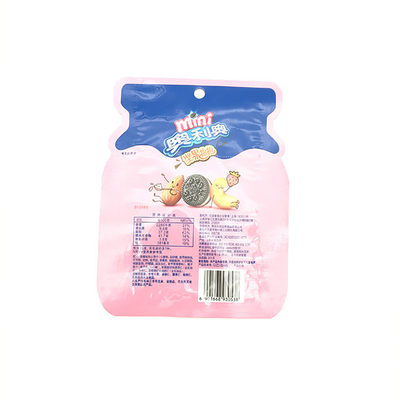 60g 100g Özel Şekilli Çantalar Lamine Plastik Zip Kilit Kılıfı Yan Köşebent