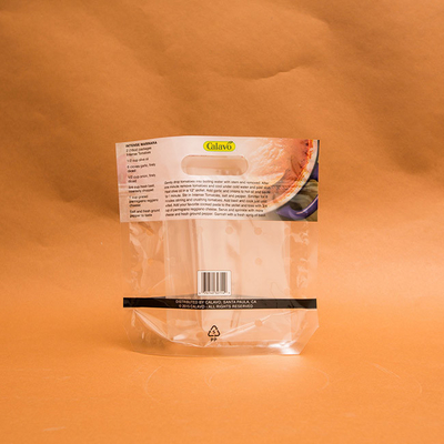 80mm PA Kuru Meyve Ve Sebze Paketleme Torbaları Fermuarlı OPP CPP