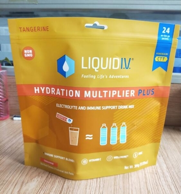 %100 PE 7.9OZ Geri Dönüştürülebilir Poşet Gıda Ambalajı Özel Baskılı Açılıp Kapanabilir Gıda Torbaları