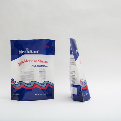 1 lb Meksika Karidesleri Stand Up Plastik Kese Baskılı Fermuarlı Plastik Torbalar