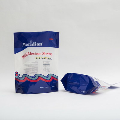 1 lb Meksika Karidesleri Stand Up Plastik Kese Baskılı Fermuarlı Plastik Torbalar
