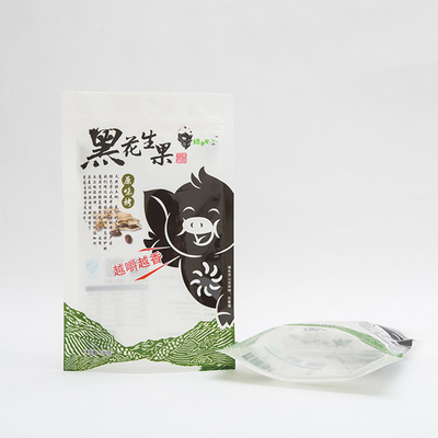 180g Kavrulmuş Fıstık Ayakta Kese Meyve Özel Plastik Gıda Torbaları 102 Mikron