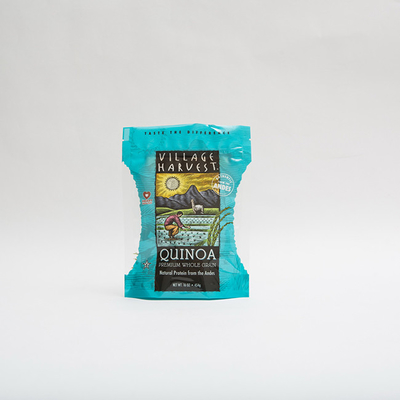 Şeffaf Pencere Gravür Baskı ile 10oz PET12 Quinoa Tohumları Gıda Ambalaj Torbaları