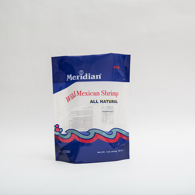1 lb Meksika Karidesleri Stand Up Plastik Kese Baskılı Fermuarlı Plastik Torbalar