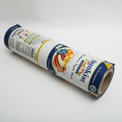 Kuru Meyve Cipsleri İçin 1oz Çok Katmanlı Streç Bileşik Gıda Ambalajı Plastik Rulo Filmi