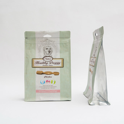 17.77OZ 75mm Pet Gıda Ambalaj Çanta Doggy Diş Fermuarlı Düz ​​Tabanlı Kese Çiğniyor