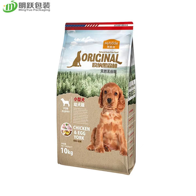 10kg Yan Köşeli Pet Mama Paketleme Torbası